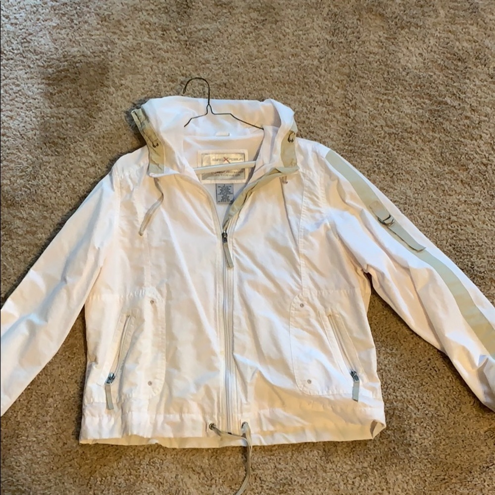 White activewear jacket
